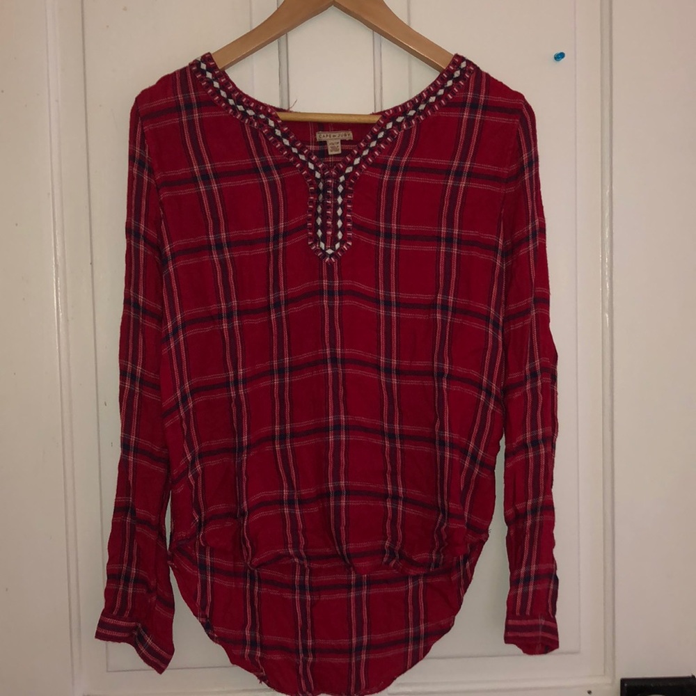 Aeropostale by Cape Juby - red plaid shirt